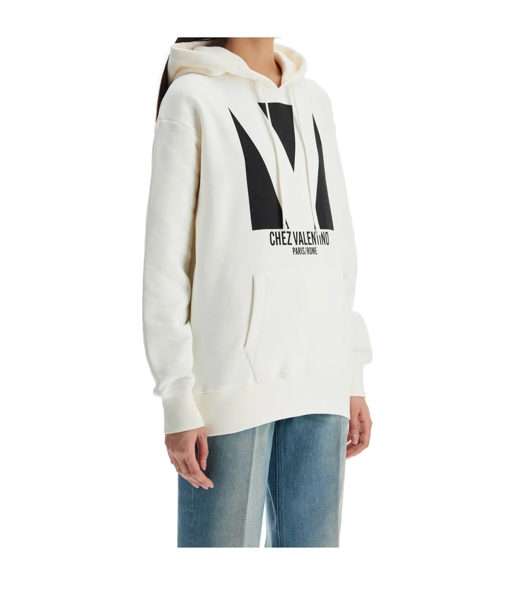 Chez Valentino Oversized Drawstring Hoodie