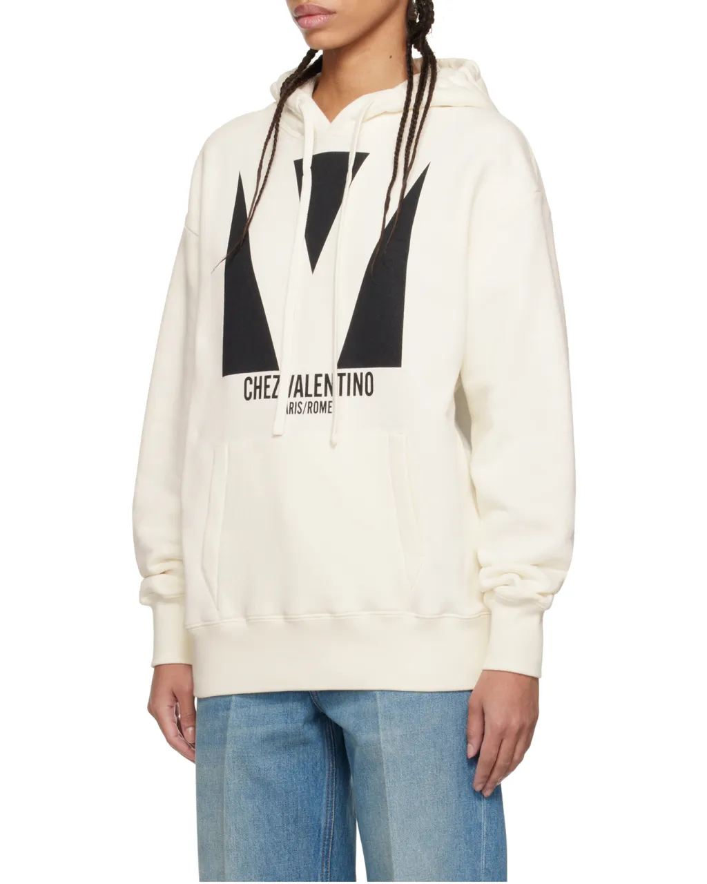 Chez Valentino Oversized Drawstring Hoodie