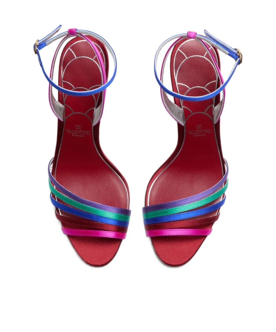 Ladycrush Open Toe Satin Sandals