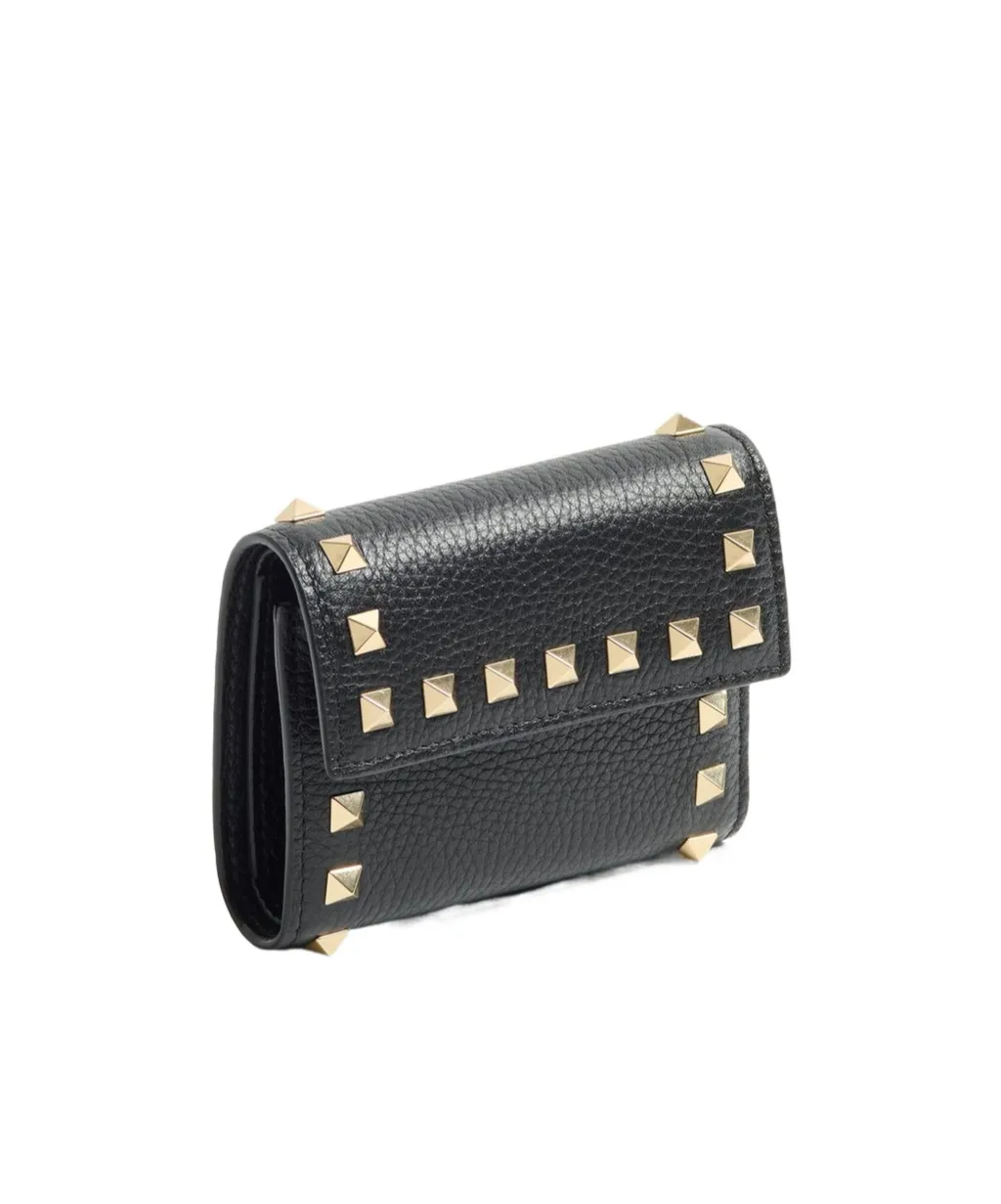 Garavani Rockstud Tri-Fold Wallet