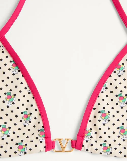 Vlogo Signature Gelatini Printed Bikini Set