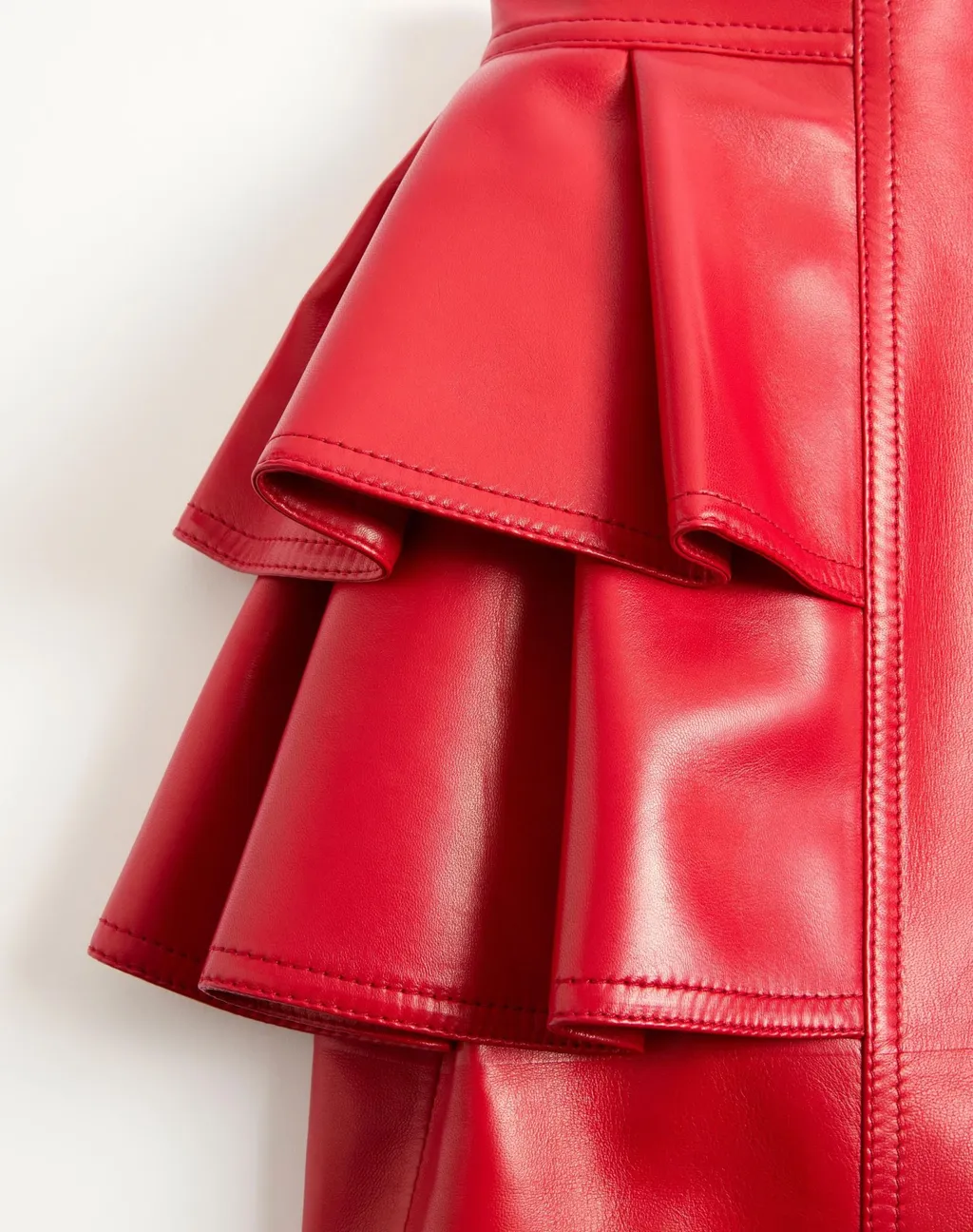 High Waist Ruffled Midi Skirt