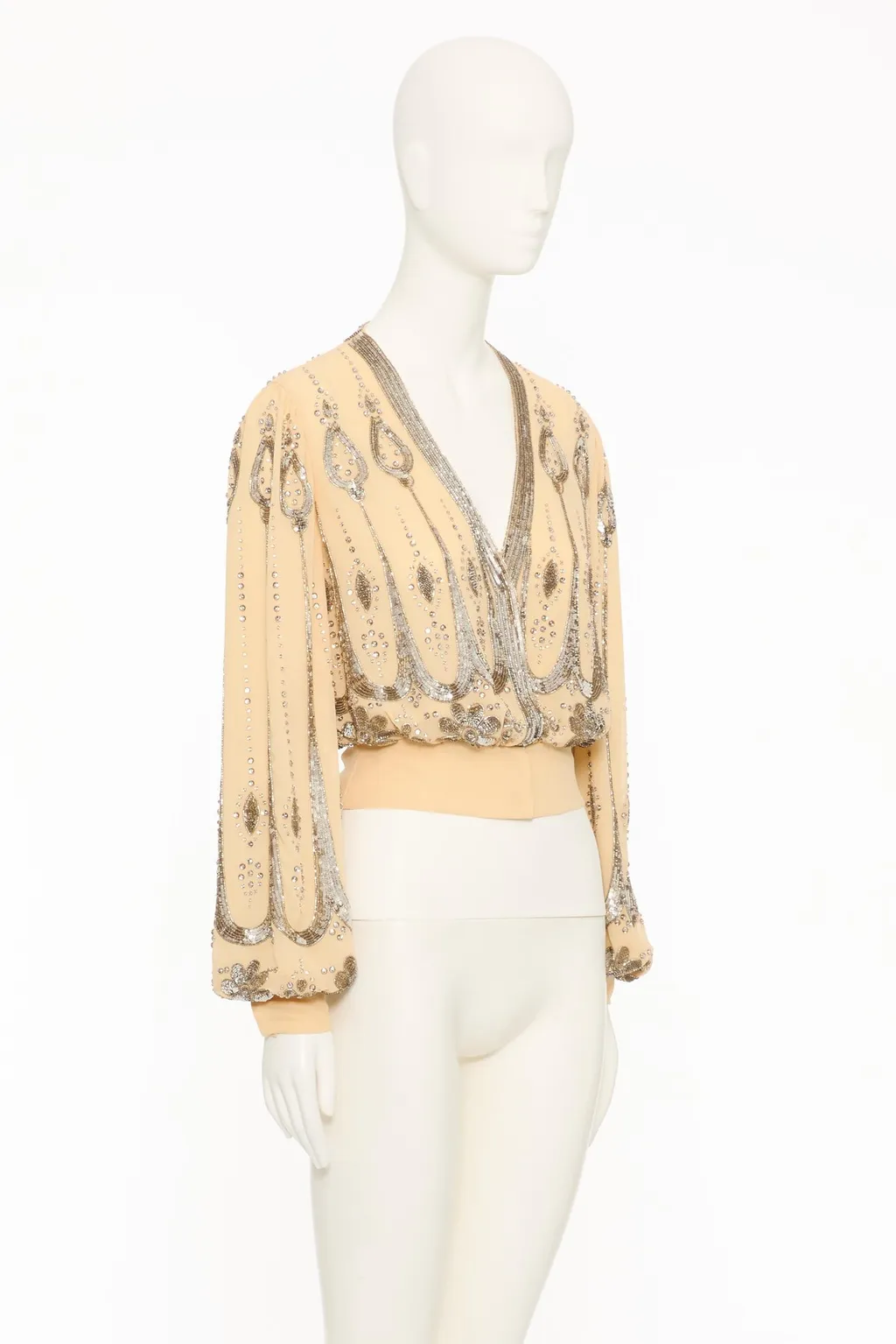 Long-Sleeved V-Neck Top