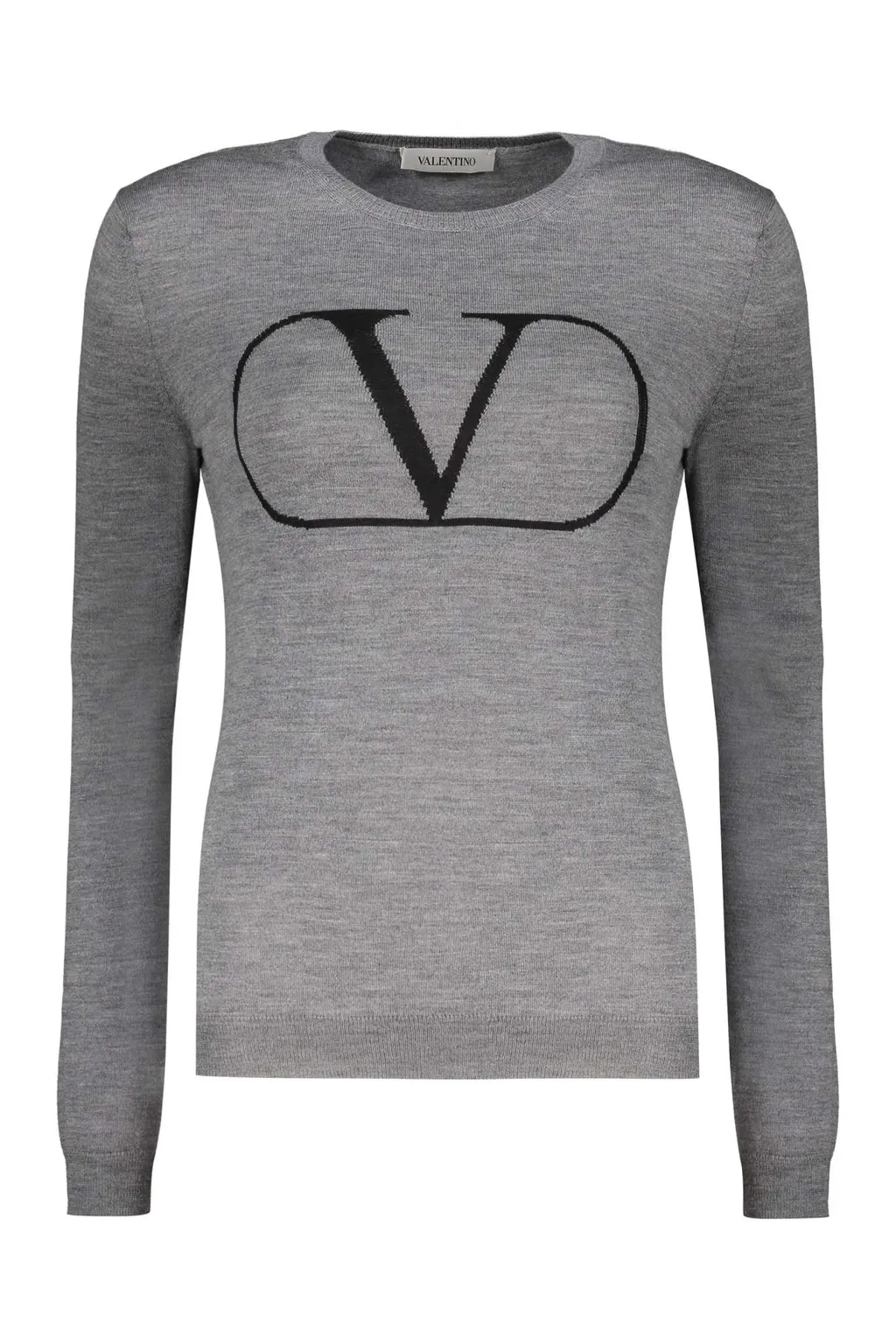 Intarsia-Knit Logo Jumper