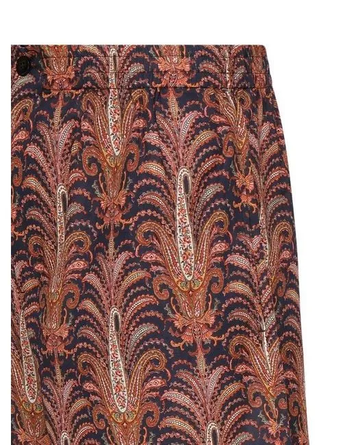 All-Over Patterned Bermuda Shorts