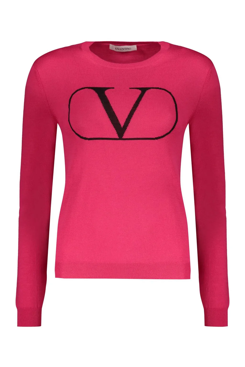 Intarsia-Knit Logo Jumper