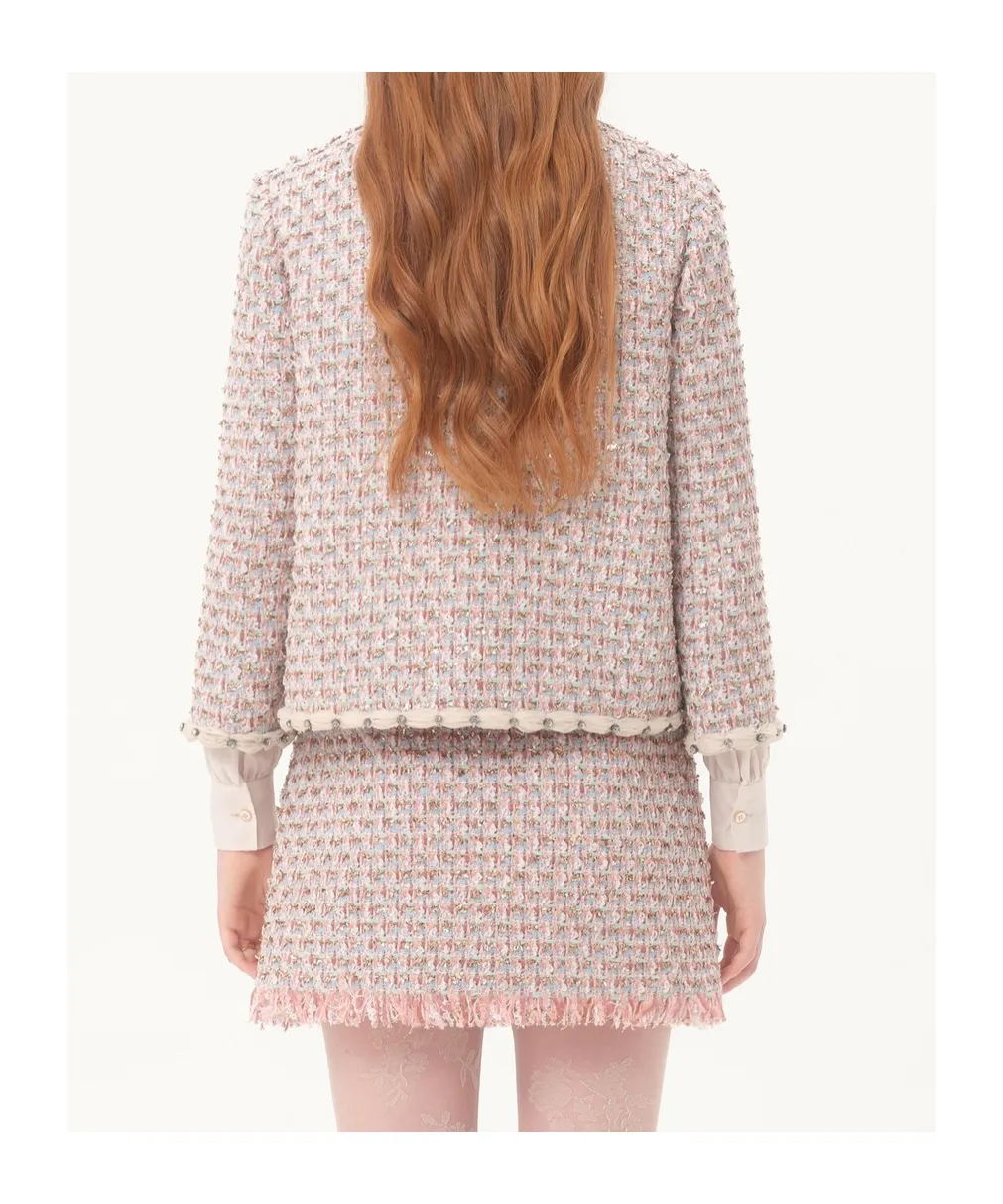Embroidered Tweed Jacket