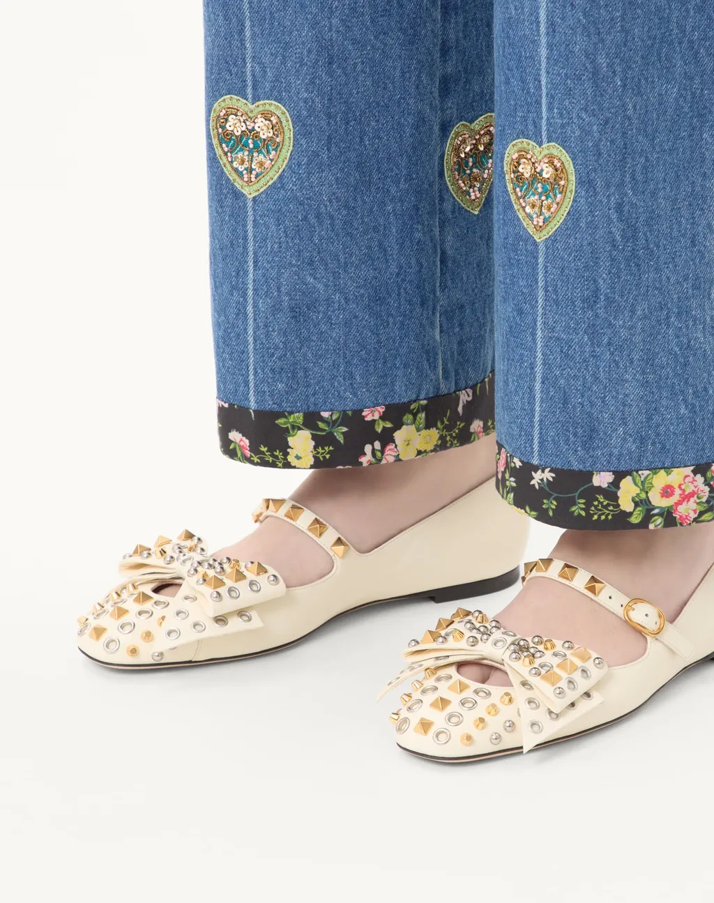 Mary-Jane Bowow Ballerina With Studs