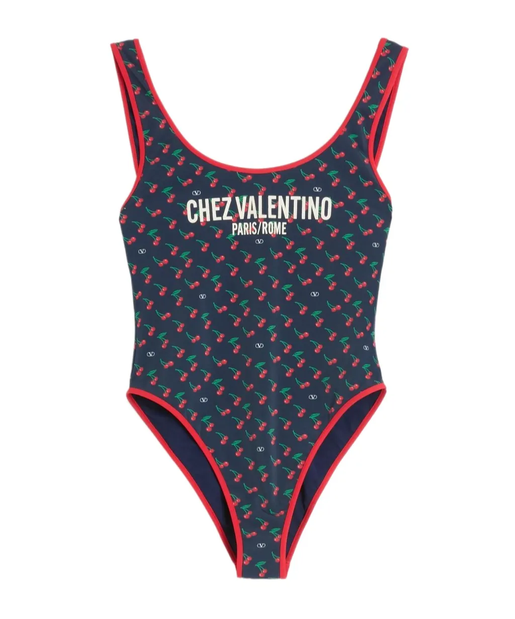 Cherry-Print Swimsuit