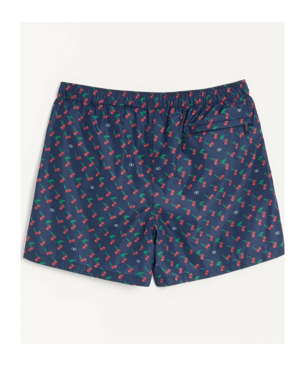 Nylon Swimsuit With Cherryfic Print