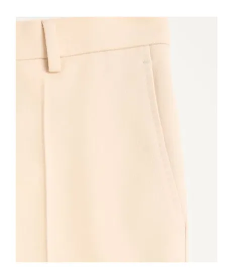 Pleat Detailed Straight Leg Trousers