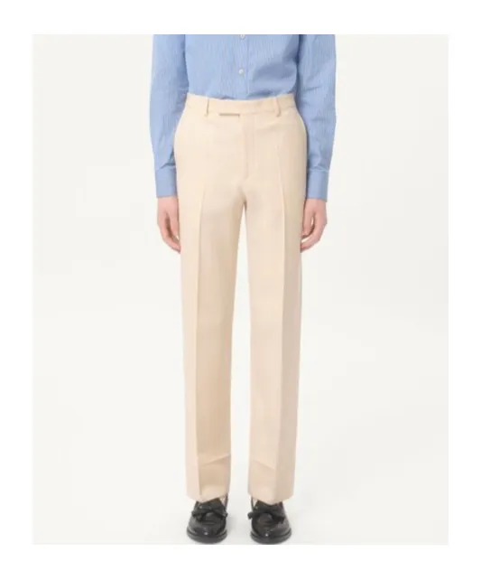 Pleat Detailed Straight Leg Trousers