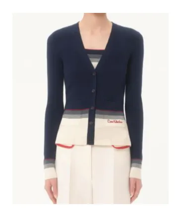 Chez V-Neck Button-Up Cardigan