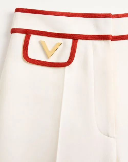 Crepe Couture Wide Leg Pants