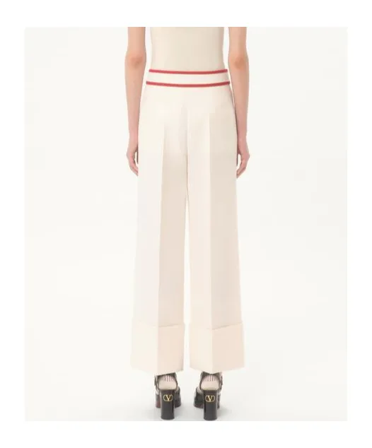 Crepe Couture Wide Leg Pants