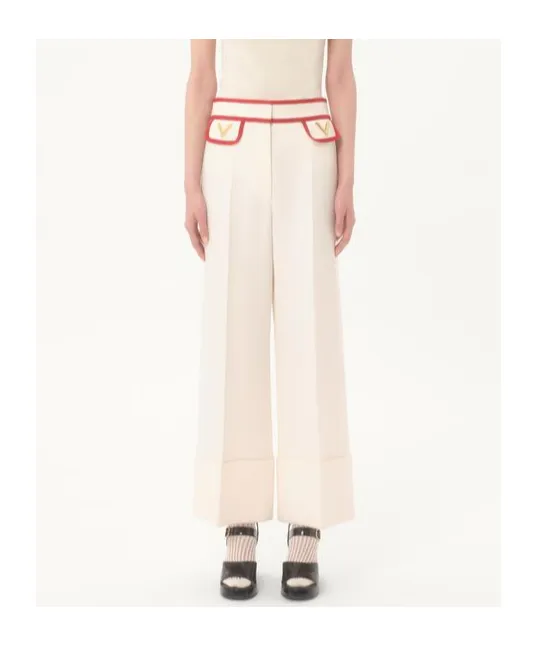 Crepe Couture Wide Leg Pants