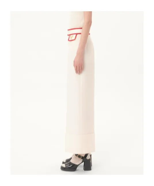 Crepe Couture Wide Leg Pants