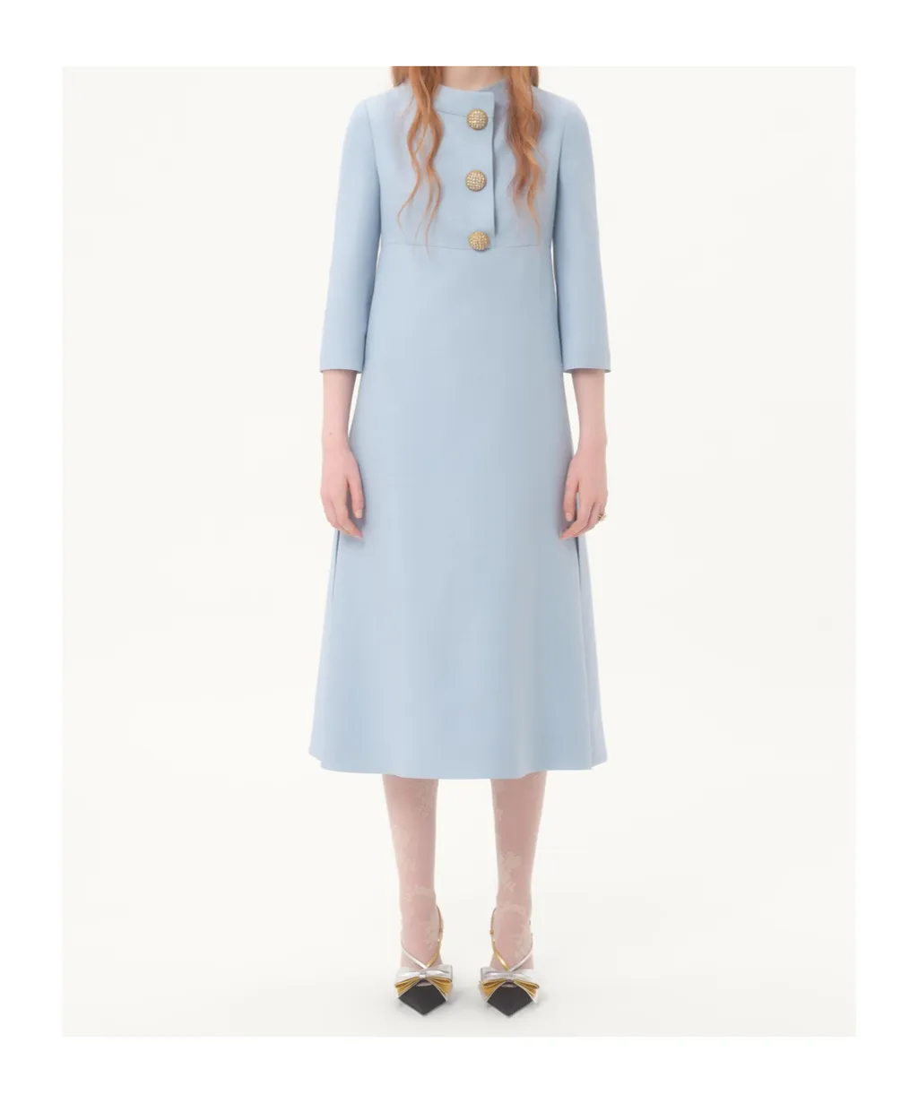 Crepe Couture Midi Dress