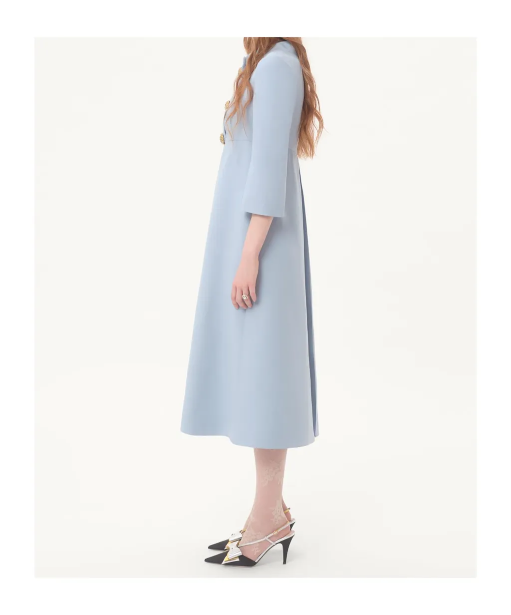 Crepe Couture Midi Dress