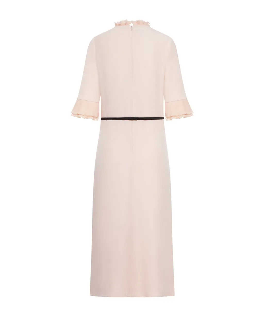 Ruffled Bow Detailed Dress