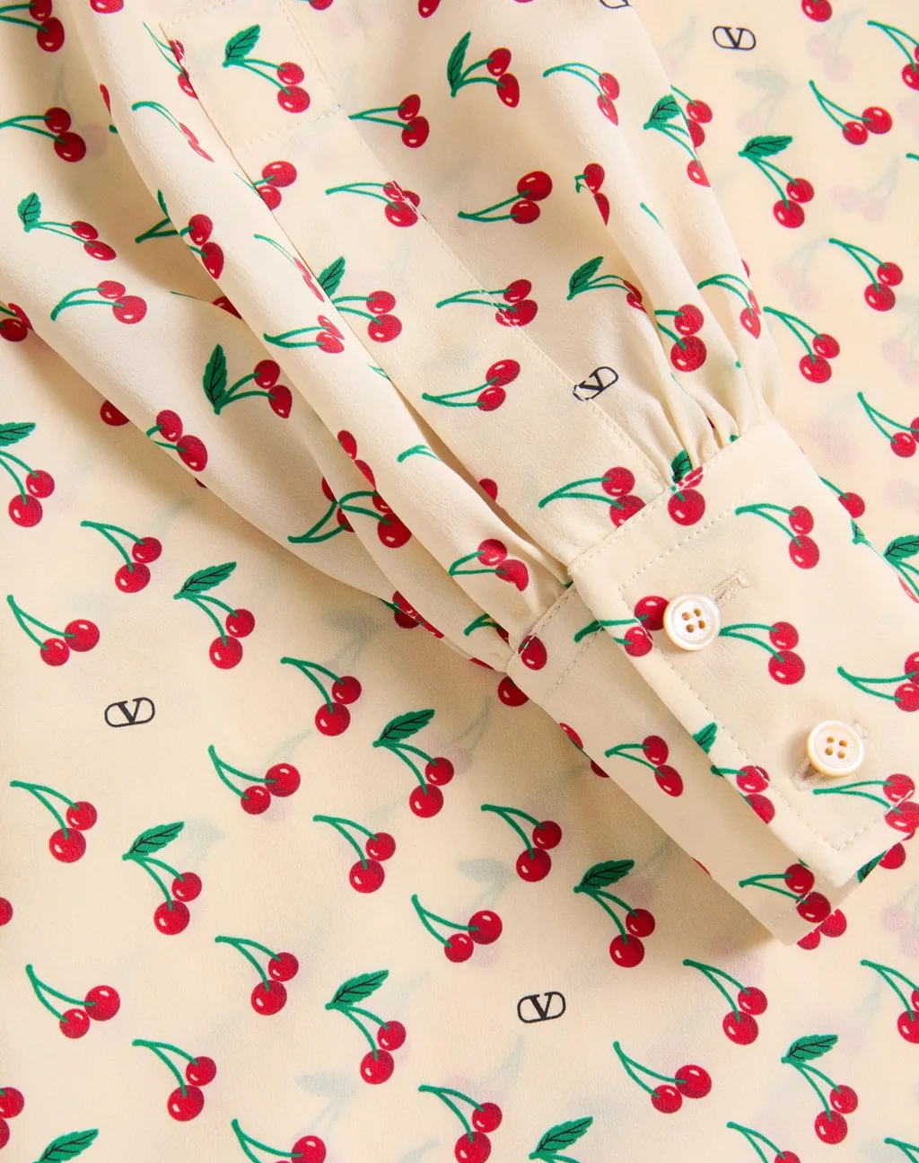 Cherryfic Printed Long-Sleeved Shirt
