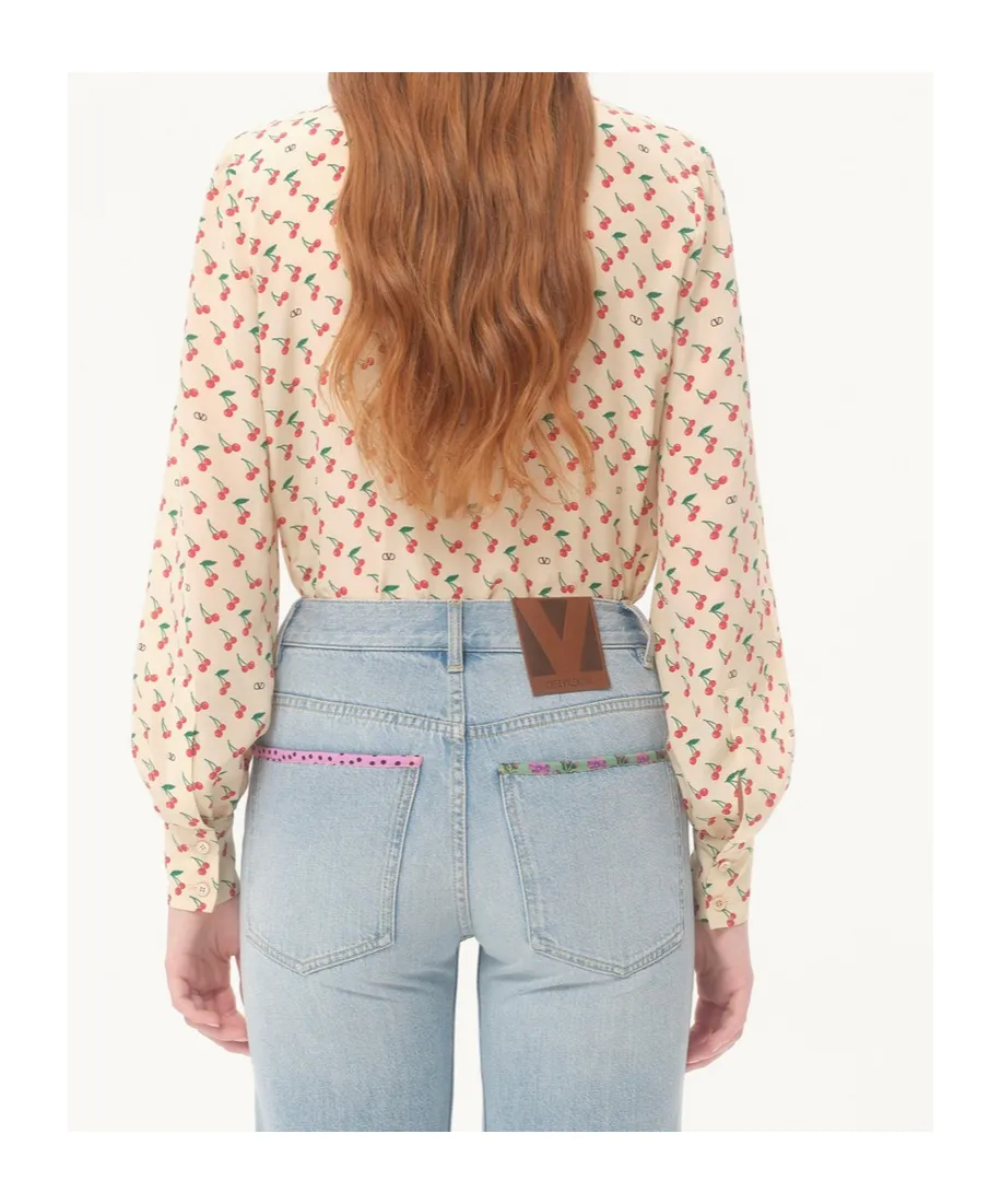 Cherryfic Printed Long-Sleeved Shirt