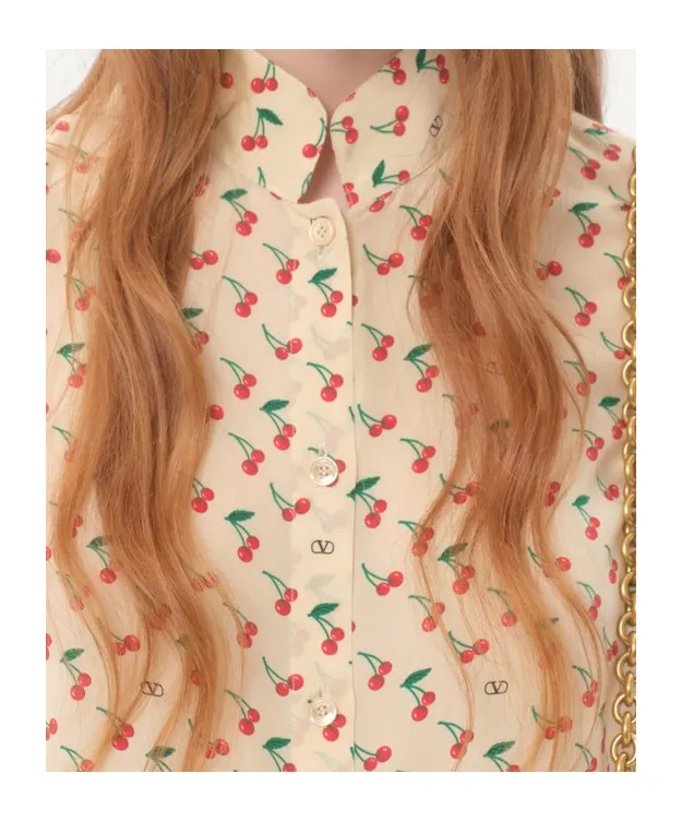 Cherryfic Printed Long-Sleeved Shirt