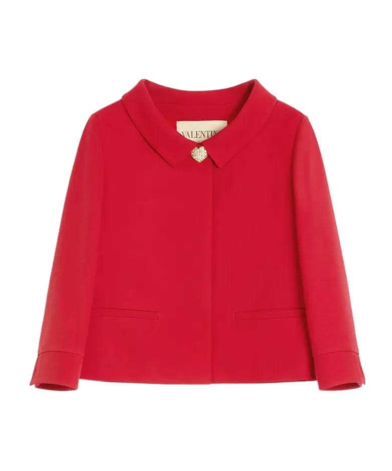 Crepe Coutre Cropped Jacket