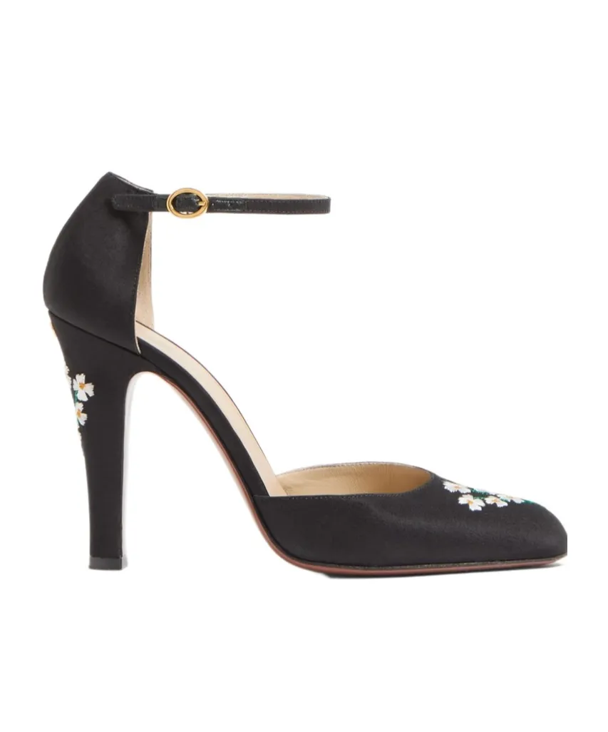 Dolly Floral Embroidered Pumps