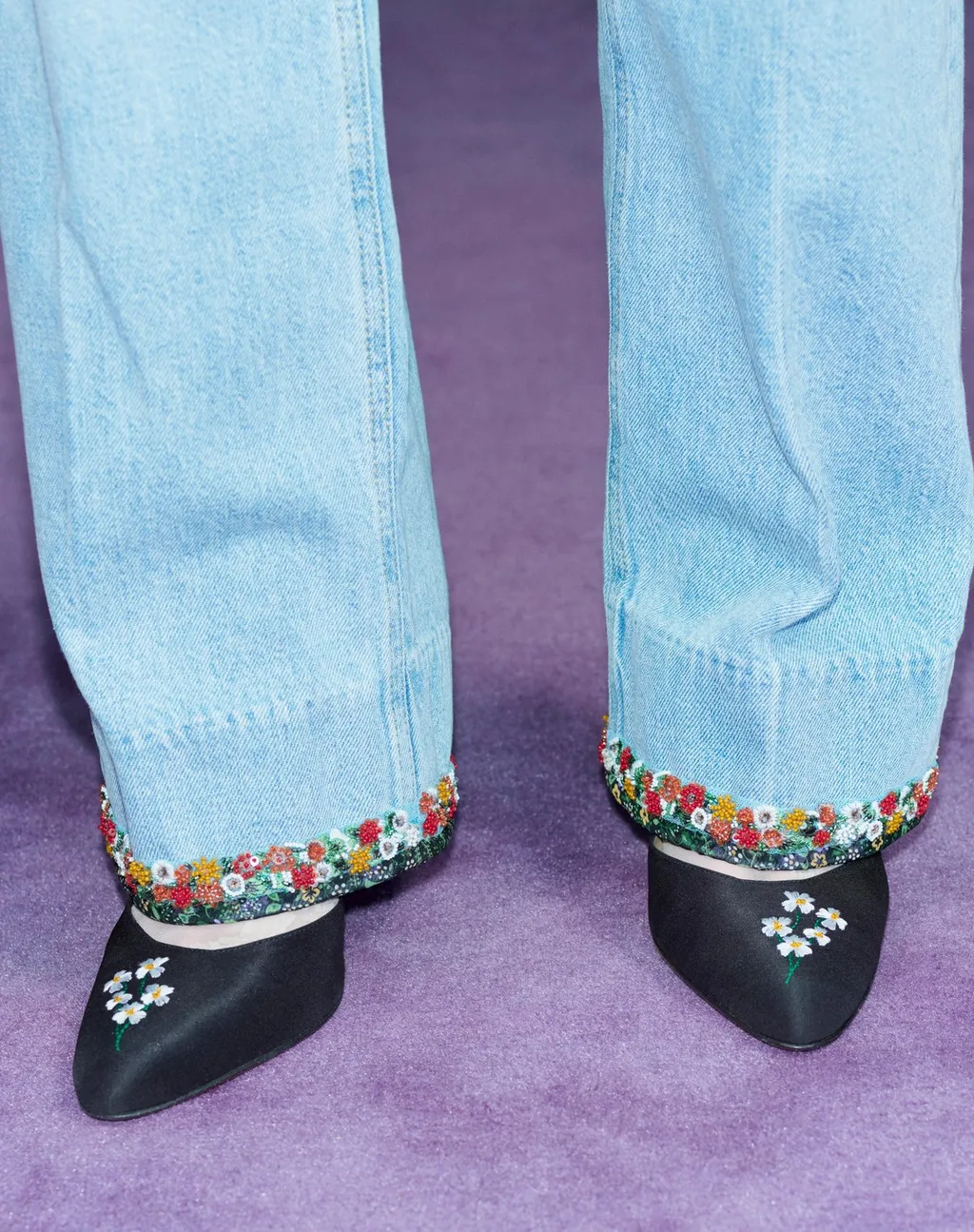 Dolly Floral Embroidered Pumps