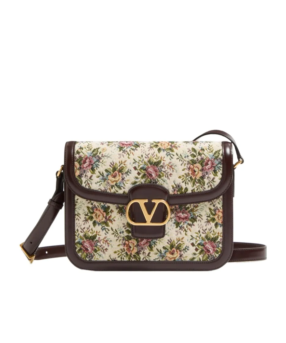 9To5 Vlogo Signature Foldover Top Shoulder Bag