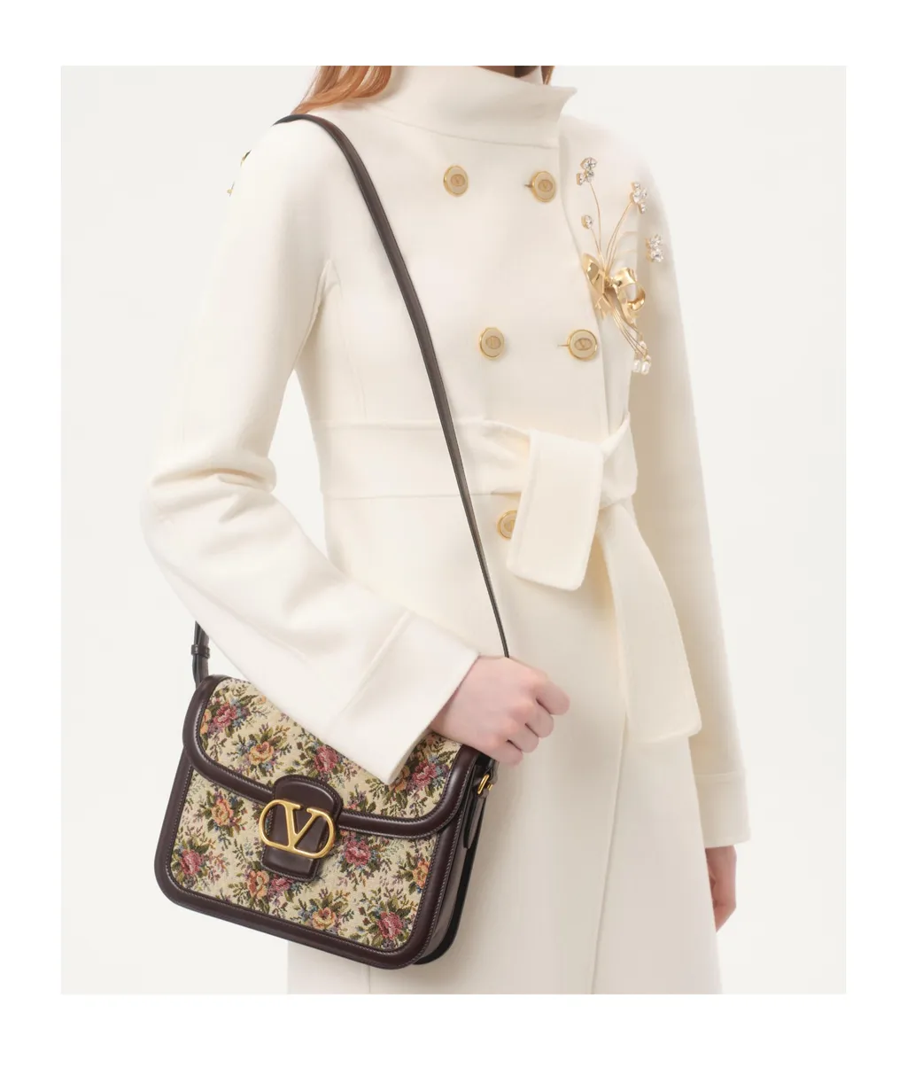 9To5 Vlogo Signature Foldover Top Shoulder Bag