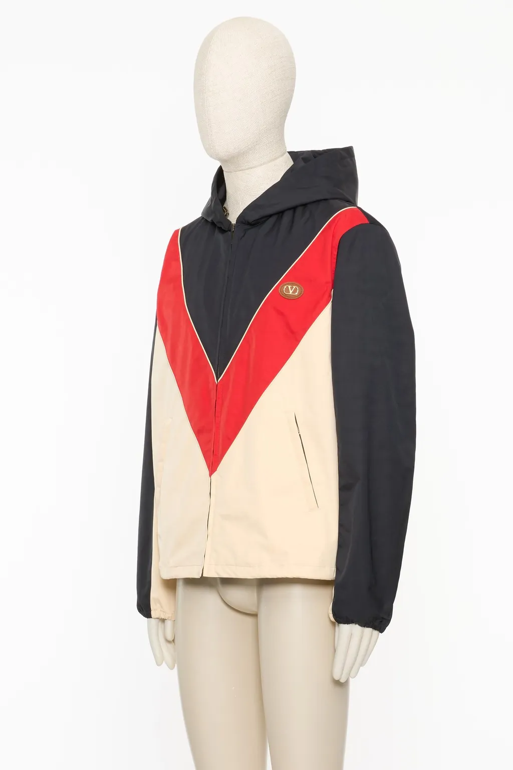 Vlogo Patch Hooded Windbreaker