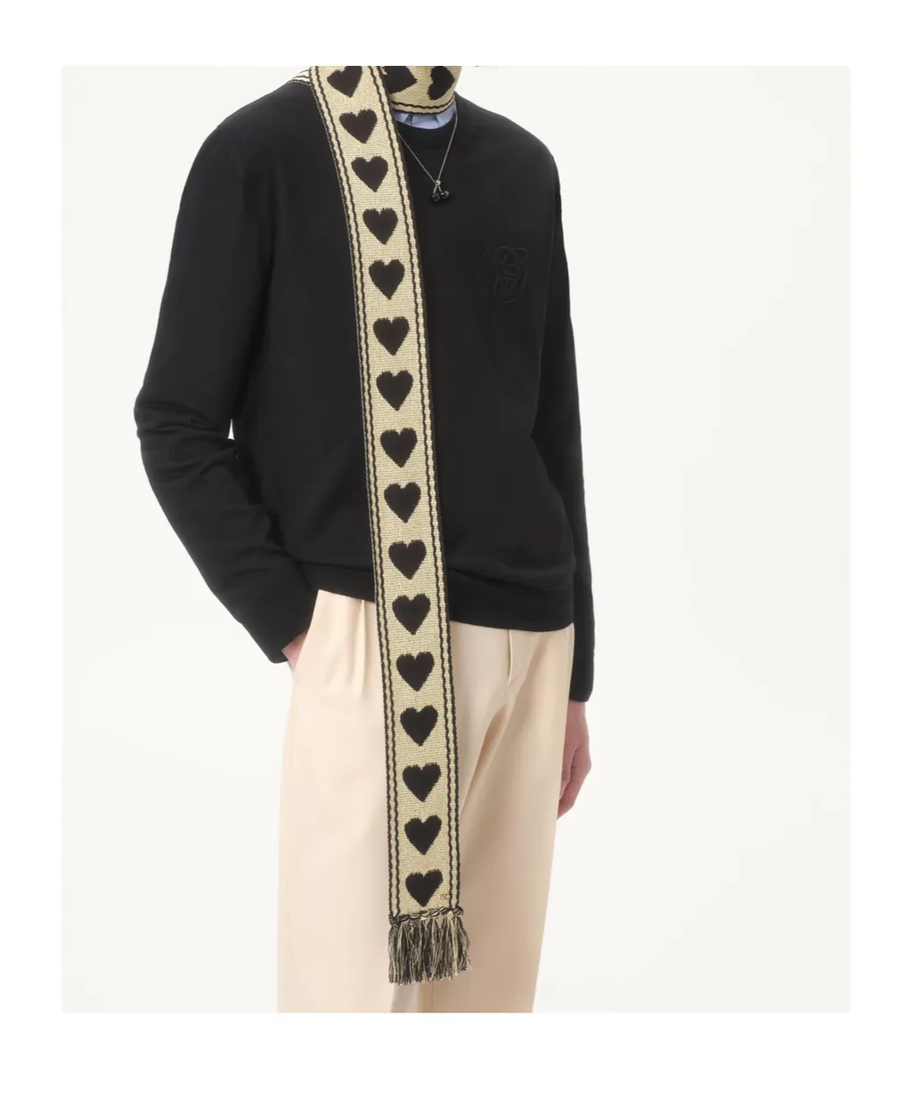 Antibes Heart Motif Scarf