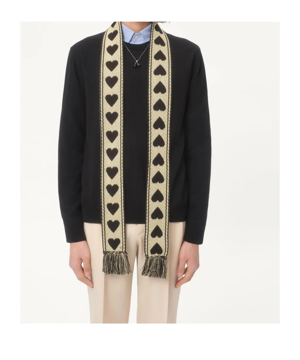 Antibes Heart Motif Scarf