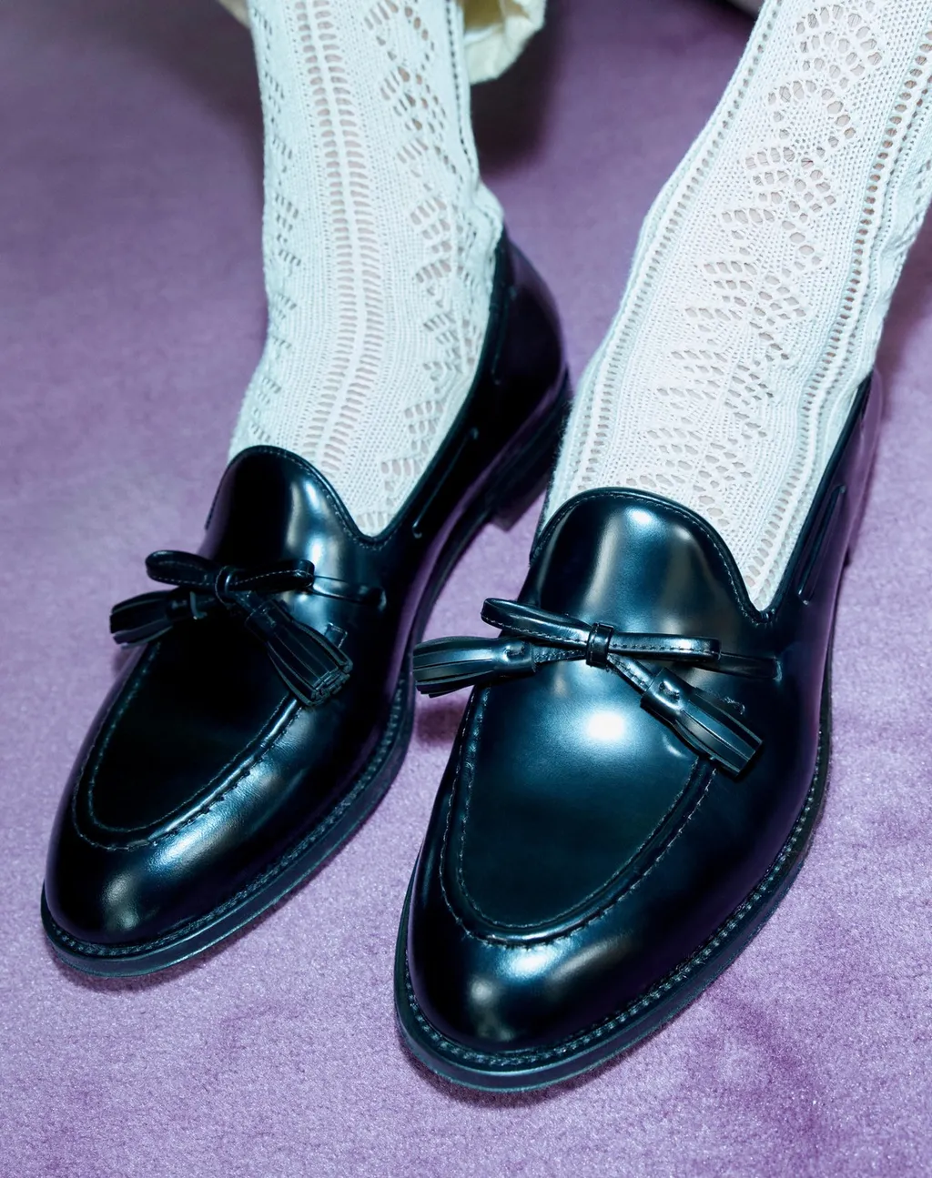 Bow Detailed Slip-On Loafers
