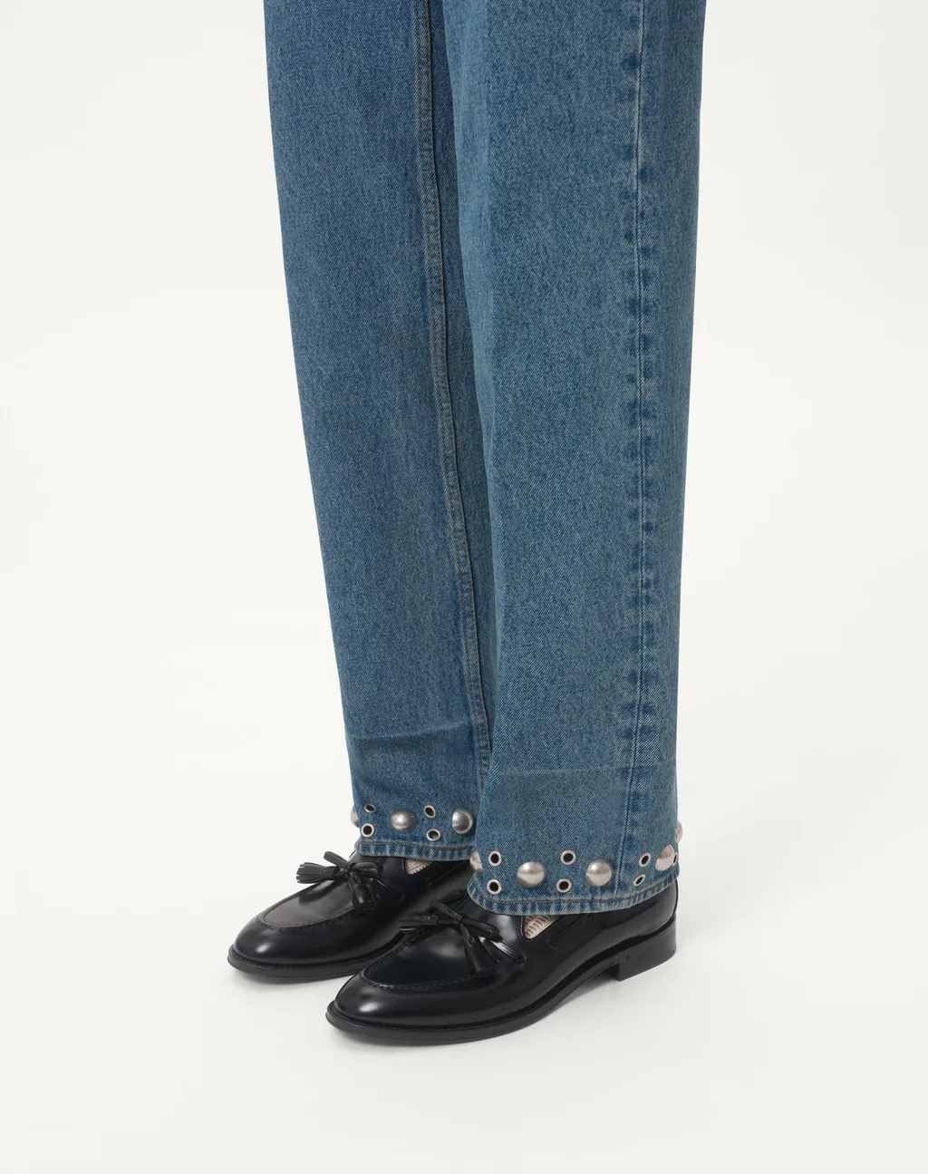 Bow Detailed Slip-On Loafers