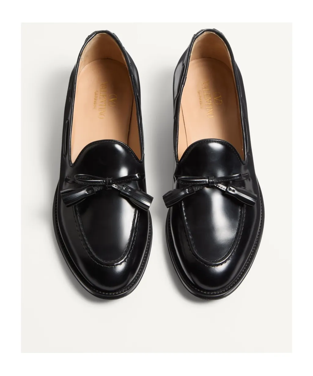 Bow Detailed Slip-On Loafers
