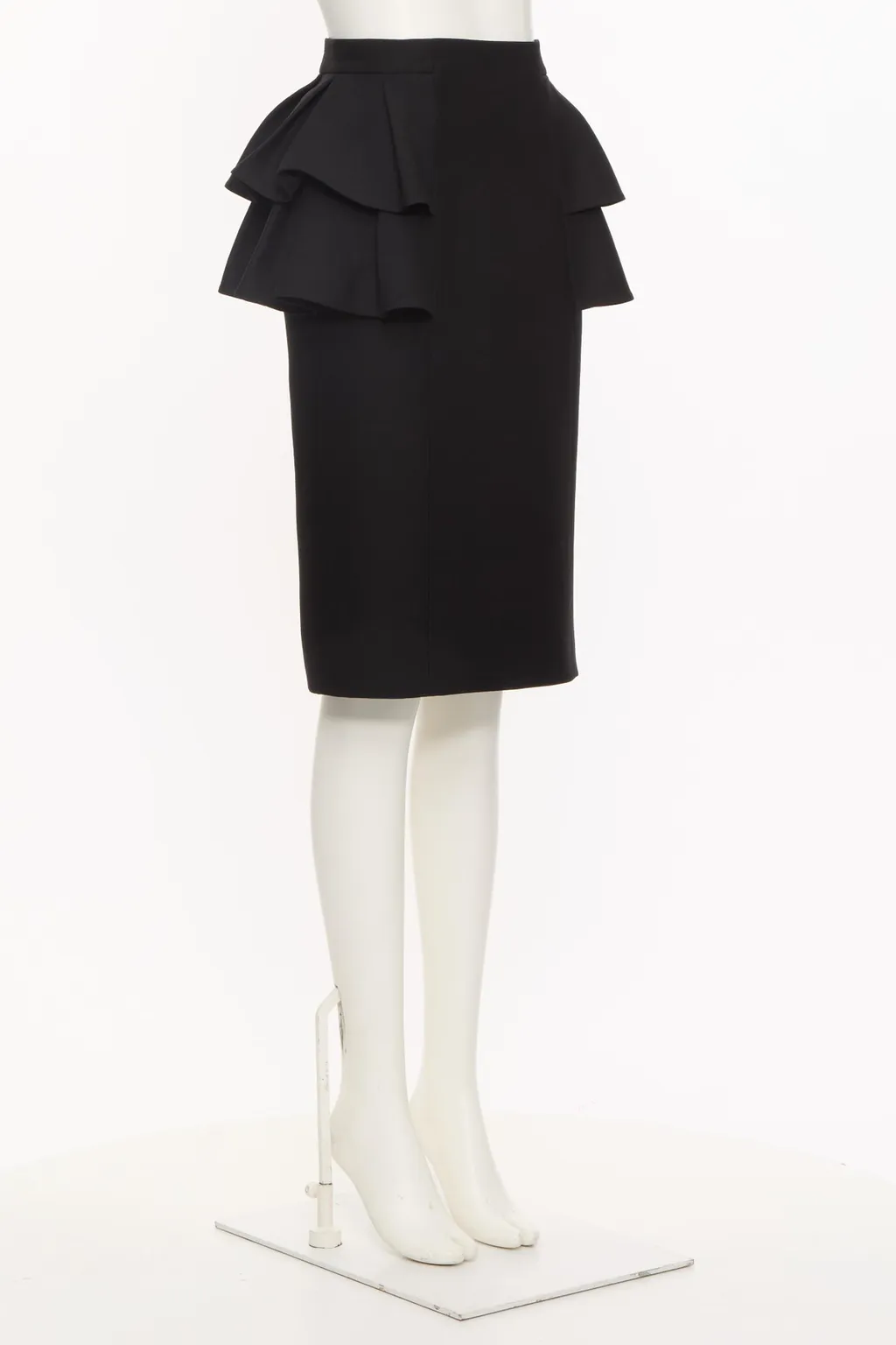 Crepe Couture High Waist Ruffled Skirt