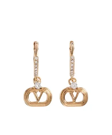 Ovalette Metal And Swarovski® Crystal Earrings
