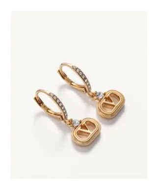 Ovalette Metal And Swarovski® Crystal Earrings