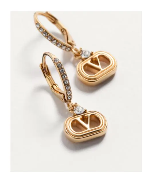 Ovalette Metal And Swarovski® Crystal Earrings