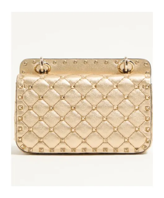 Garavani Rockstud Spike Chain-Link Small Shoulder Bag