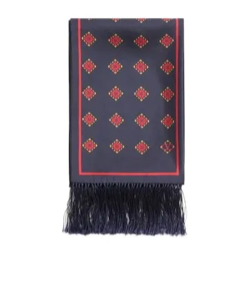 Opticool Silk Bandeau Scarf With Fringe