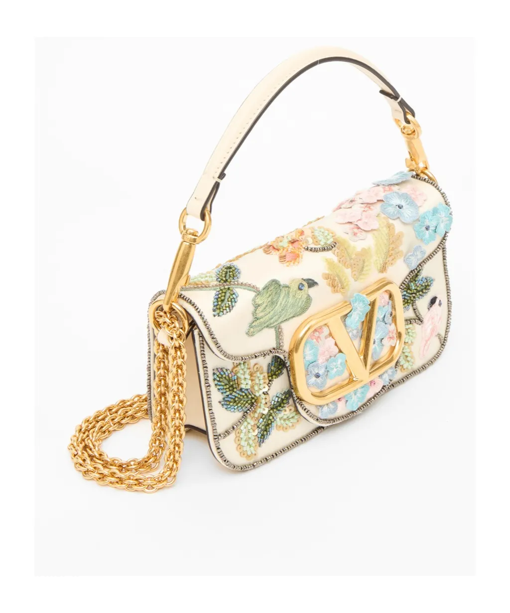 Locò Small Embroidered Shoulder Bag