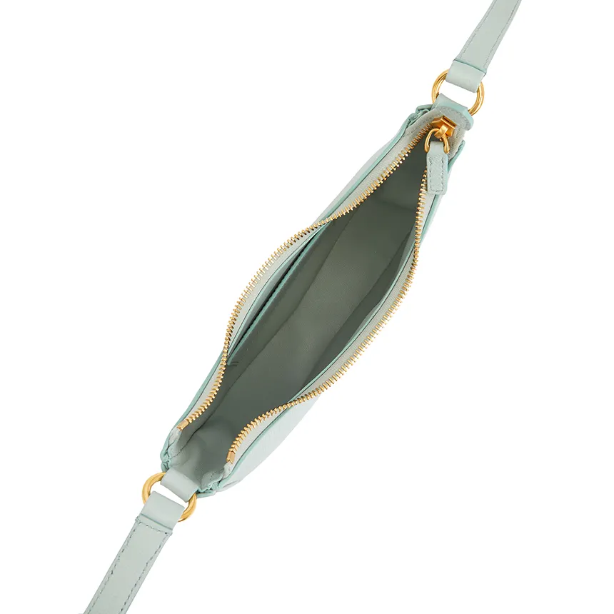 Zippered Shoulder Bag