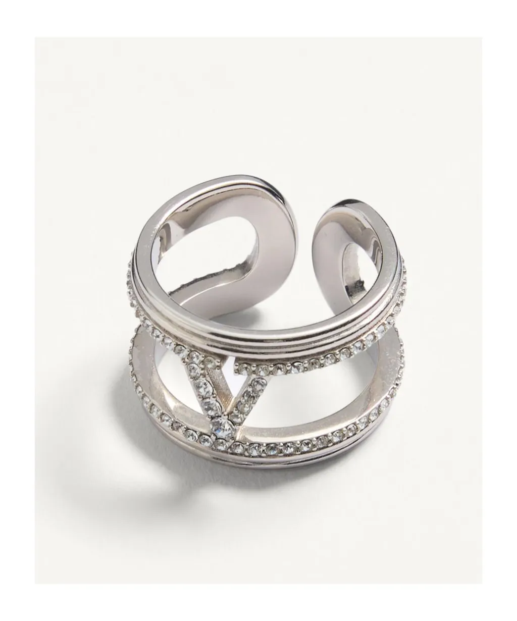 Ovalette Metal And Swarovski® Crystal Ring