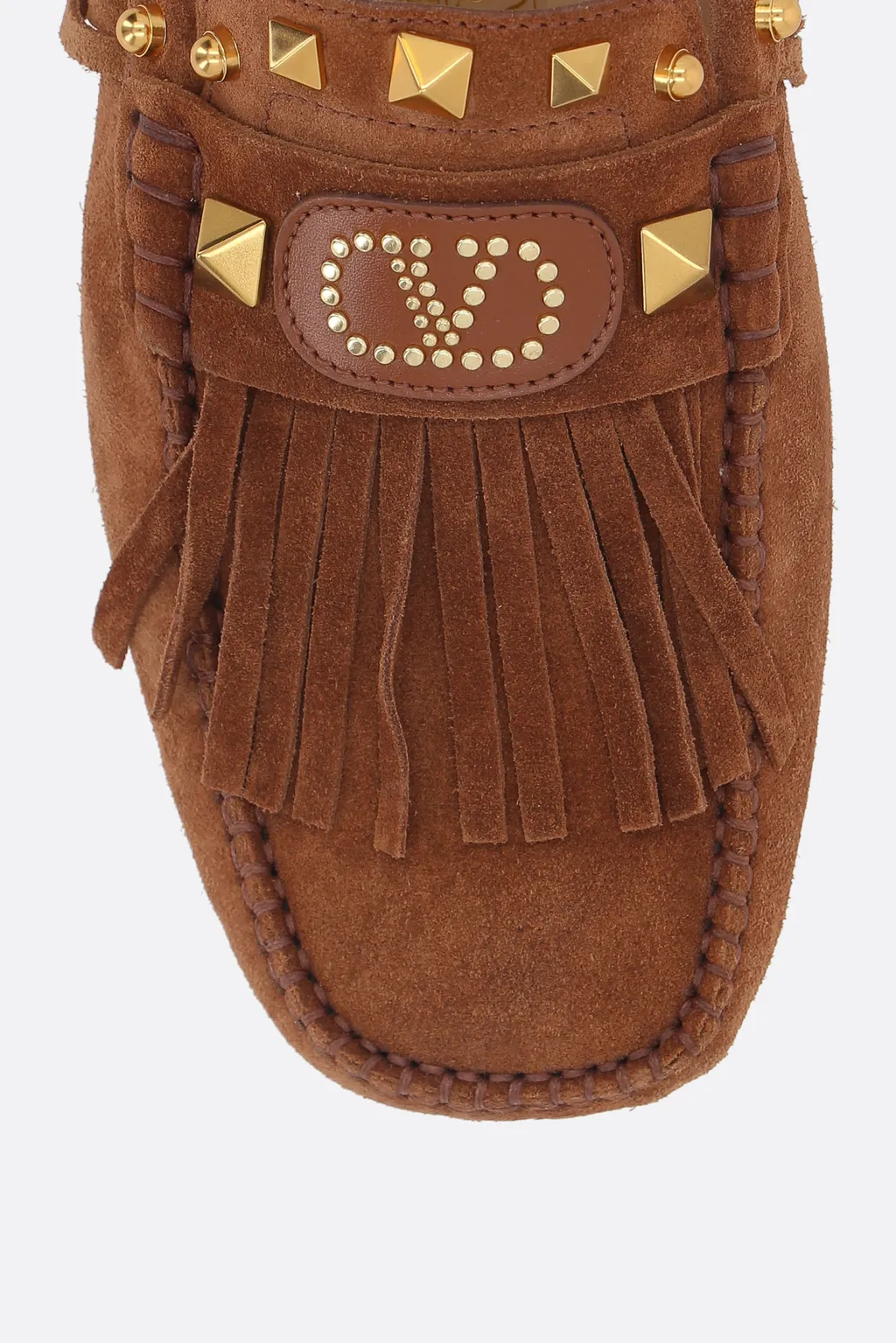 Rockstud Plaster Caster Square Toe Loafers