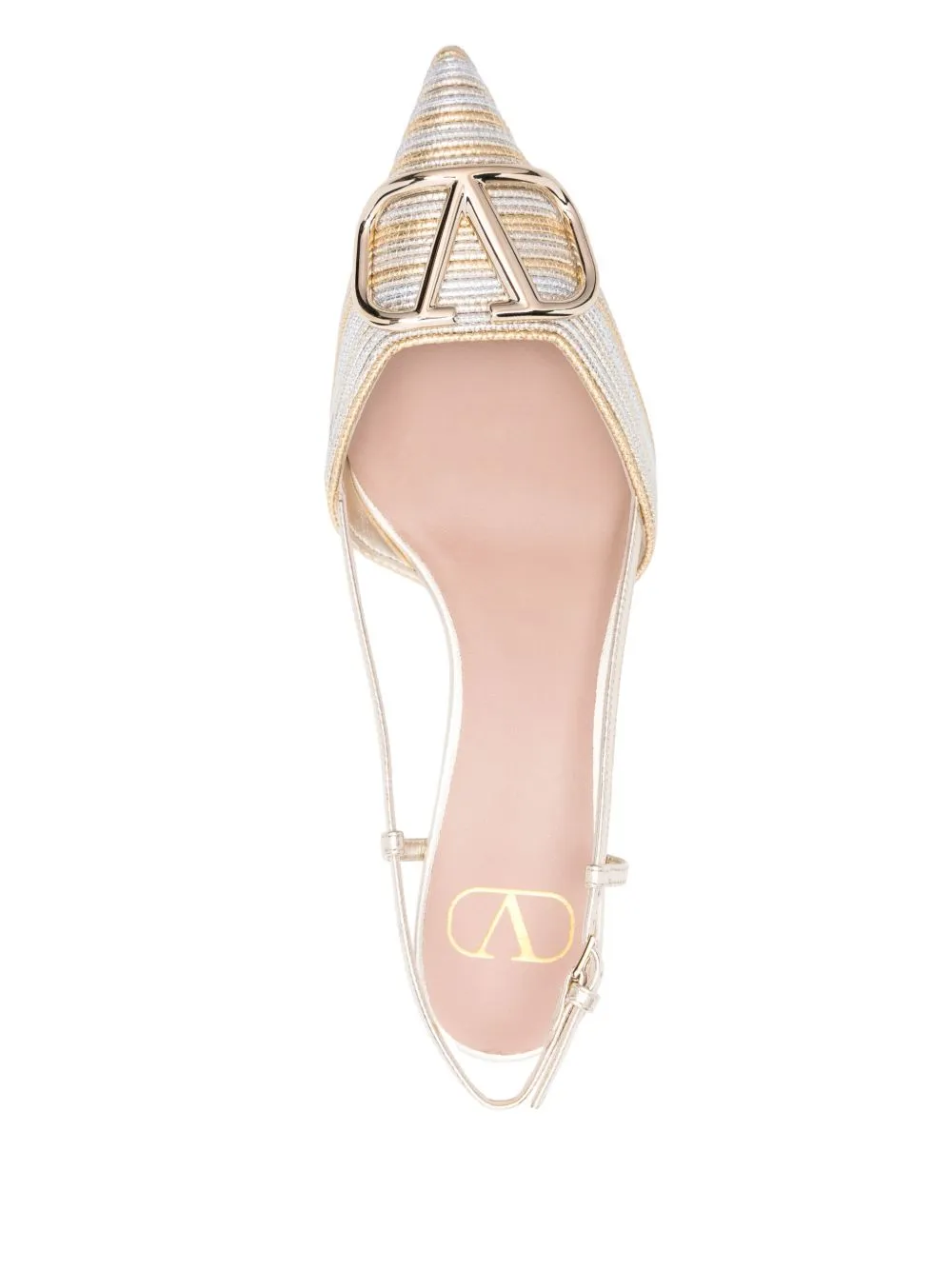 Pointed Slingback Kitten Heels