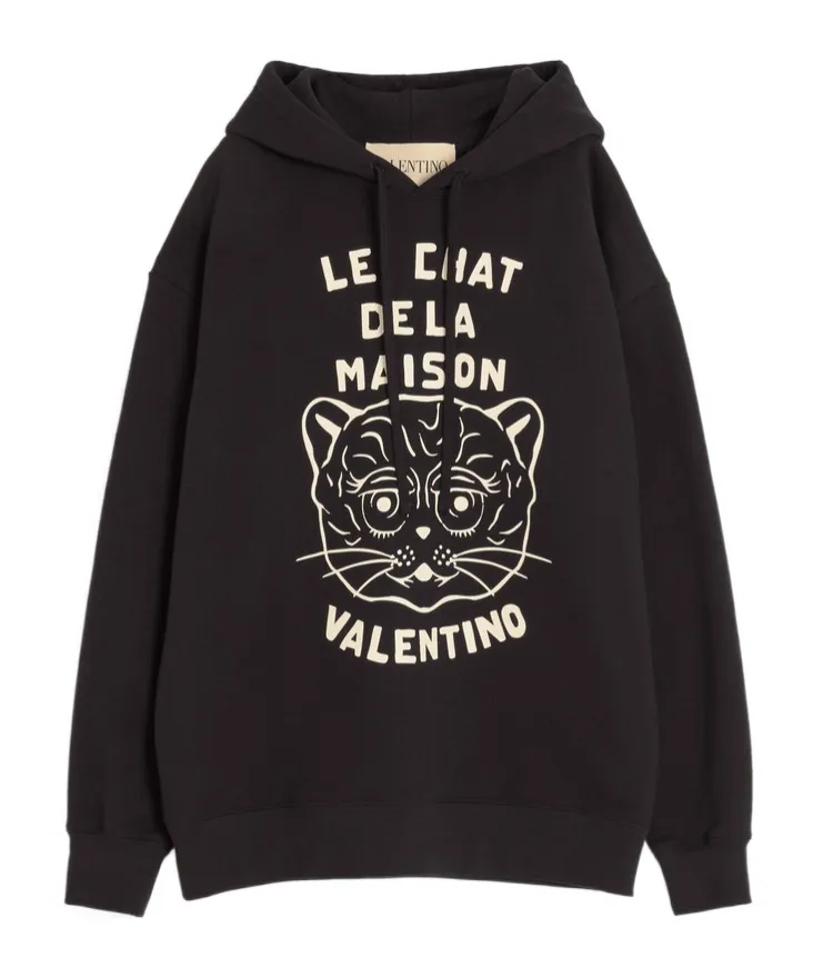Garavani Chat De La Maison Drawstring Hoodie